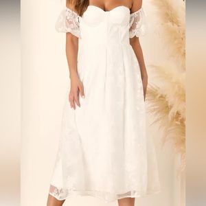 NWT Lulus white dress
